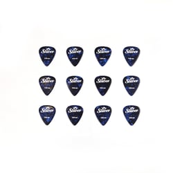 12 médiators celluloïd - 0,96mm - Bleu - Shiver