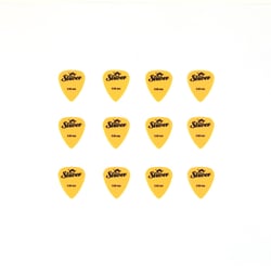 12 médiators nylon - 0,58mm - Jaune - Shiver