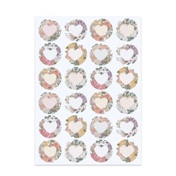 Stickers d’emballage x 48 – collection mariage « Rustic wedding » - Créalia