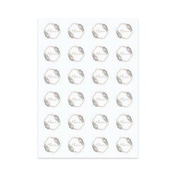 Stickers d’emballage merci x 48 – collection mariage « Rustic wedding » – Créalia