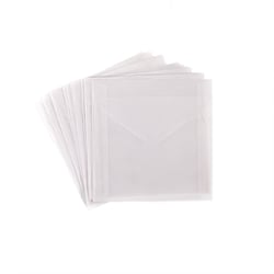 Sachets en papier calque x 12 – 12 x 12 cm – Collection Mariage « Rustic wedding » – Créalia