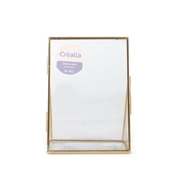 Cadre en verre – 13 x 6 cm – Collection mariage « Rustic wedding » – Créalia