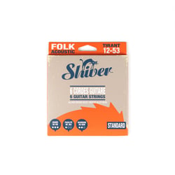 6 cordes de guitare folk Standard - Tirant 12-53 - Shiver