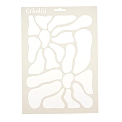 Pochoir fleur abstraite – A4 – Créalia