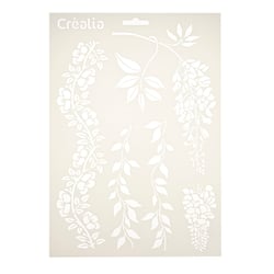 Pochoir glycine romantique – A3 – Créalia