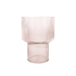 Vase en verre - 15 cm x Ø19,5 cm - Créalia