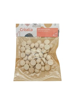 Demi-sphères bois x 50 - Ø 3 cm - Créalia