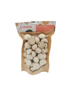 Demi-sphères bois x 50 - Ø 2 cm - Créalia