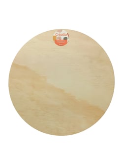 Plaque ronde bois - Ø 40 cm - Créalia