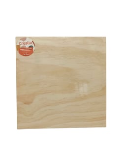 Plaques carrées bois x3 - 30 x 30 cm - Créalia