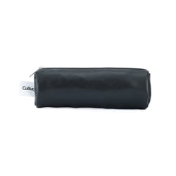 Trousse ronde 1 compartiment Cultura - Noire lisse