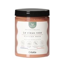 Peinture biosourcée multisupport 300ml - Vieux rose - Finition mate - Créalia