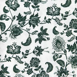 Coupon de tissu 50x70 cm - Imprimé Vert - Créalia