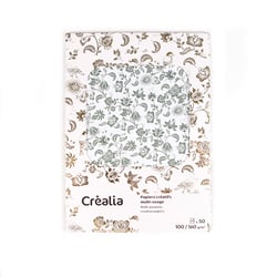 Ramette de papiers créatifs - 50 feuilles - A4 - Créalia