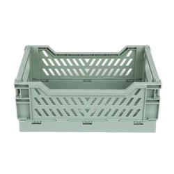 Caissette de rangement pliable S - 16,6 x 10 x 25 cm - Vert sauge - Cultura