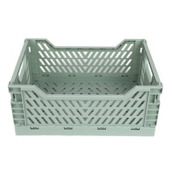 Caissette de rangement pliable M - 33,5 x 24,7 x 14 cm - Vert sauge - Cultura