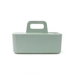 Boîte de rangement nomade - 25,3 x 15,5 x 9,3 cm - Vert sauge - Cultura