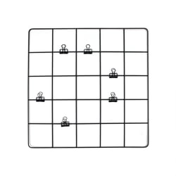 Grille pêle-mêle - 35 x 35 cm - Noir - Cultura