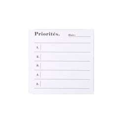 Bloc de notes priorités adhésives - 7,6 x 7,6 cm - 200 feuilles - Cultura