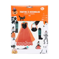 Lot de 6 pantins et ses attaches parisiennes Halloween - Créalia