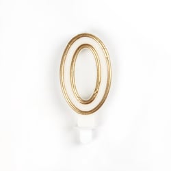 Bougie contour doré 0 - Créalia