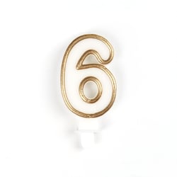 Bougie contour doré 6 - Créalia