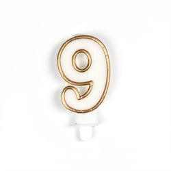 Bougie contour doré 9 - Créalia