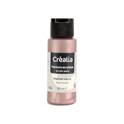 Flacon de peinture acrylique Créalia - 59 ml - Marron nacré