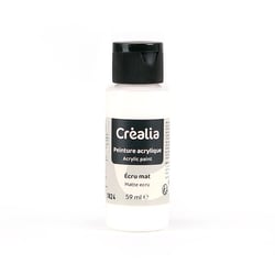 Flacon de peinture acrylique Créalia - 59 ml - Écru mat