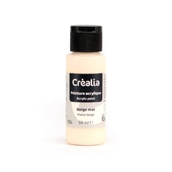 Flacon de peinture acrylique Créalia - 59 ml - Beige mat