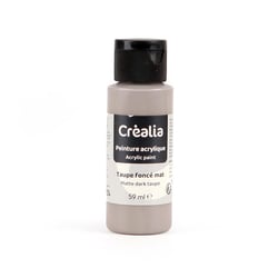 Flacon de peinture acrylique Créalia - 59 ml - Taupe foncé mat