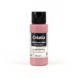 Flacon de peinture acrylique Créalia - 59 ml - Vieux rose mat