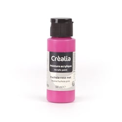 Flacon de peinture acrylique Créalia - 59 ml - Fuchsia rose mat