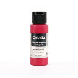 Flacon de peinture acrylique Créalia - 59 ml - Bordeaux mat