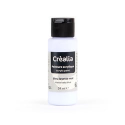 Flacon de peinture acrylique Créalia - 59 ml - Bleu ciel mat
