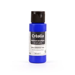 Flacon de peinture acrylique Créalia - 59 ml - Bleu intense mat