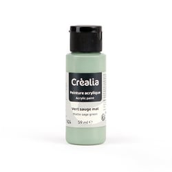 Flacon de peinture acrylique Créalia - 59 ml - Vert sauge mat