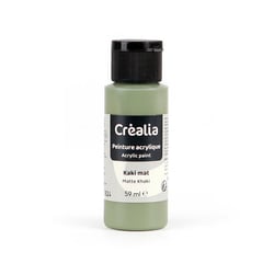 Flacon de peinture acrylique Créalia - 59 ml - Kaki mat