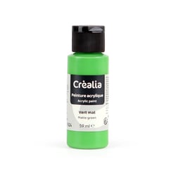 Flacon de peinture acrylique Créalia - 59 ml - Vert pomme mat