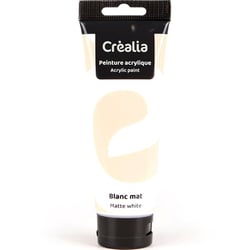 Peinture acrylique Créalia - 120 ml - Blanc mat