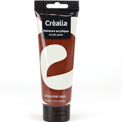 Peinture acrylique Créalia - 120 ml - Chocolat mat