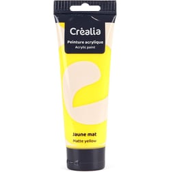 Peinture acrylique Créalia - 120 ml - Jaune clair mat