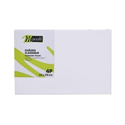 Châssis - toile classique 100% coton Monali - 4P / 33 x 22 cm