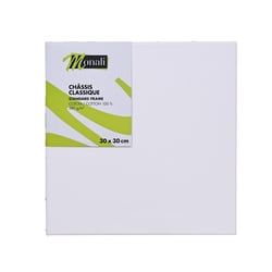 Châssis - toile classique 100% coton Monali - 30 x 30 cm