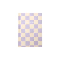 Carnet de notes A5 - 192 pages - Damier violet - Cultura