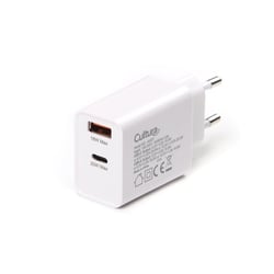 Chargeur 2 Ports : 1x USB-A et 1x USB-C - 20 W - Cultura
