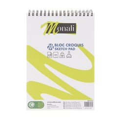 Bloc croquis 60 feuilles - A5 - papier 90g/m² - Monali