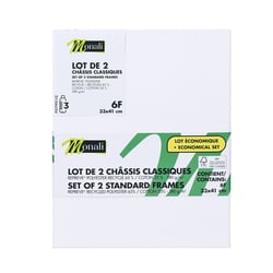 Châssis classiques x2 - Toiles coton et polyester recyclé - 8P / 46 x 33 cm - Monali