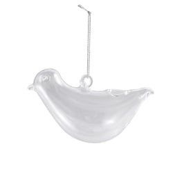 Suspension en verre - Oiseau - 7 cm - Créalia