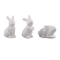 Lapin de Pâques en céramique à décorer – 11 cm – 1 modèle aléatoire – Créalia